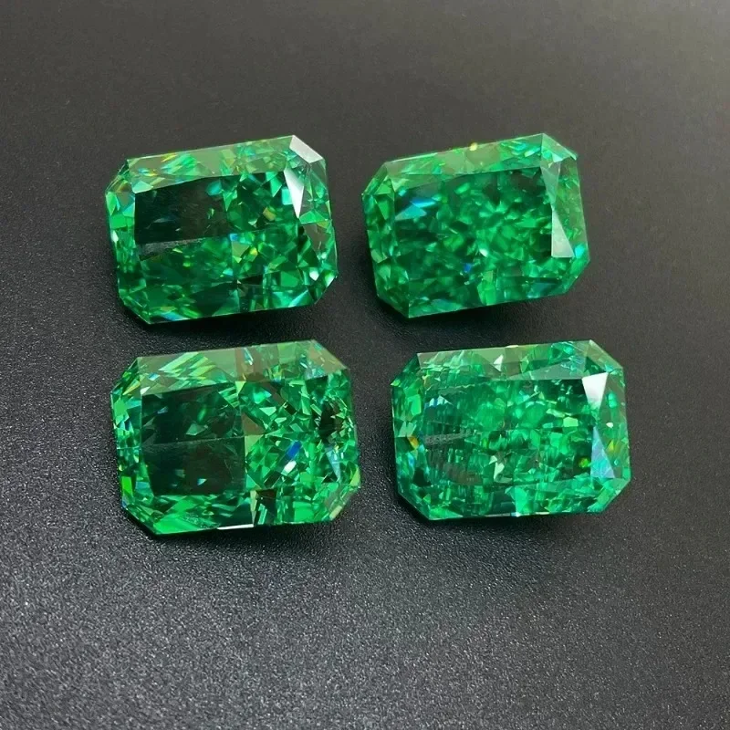 Zircon Cubic Green Color Rectangle No Corners Shape Crushed Ice Cut High Carbon Diamond Radiant Cut 5A+ Quality
Zircon Cubic Green Color Rectangle No Corners Shape Crushed Ice Cut High Carbon Diamond Radiant Cut 5A+ Quality