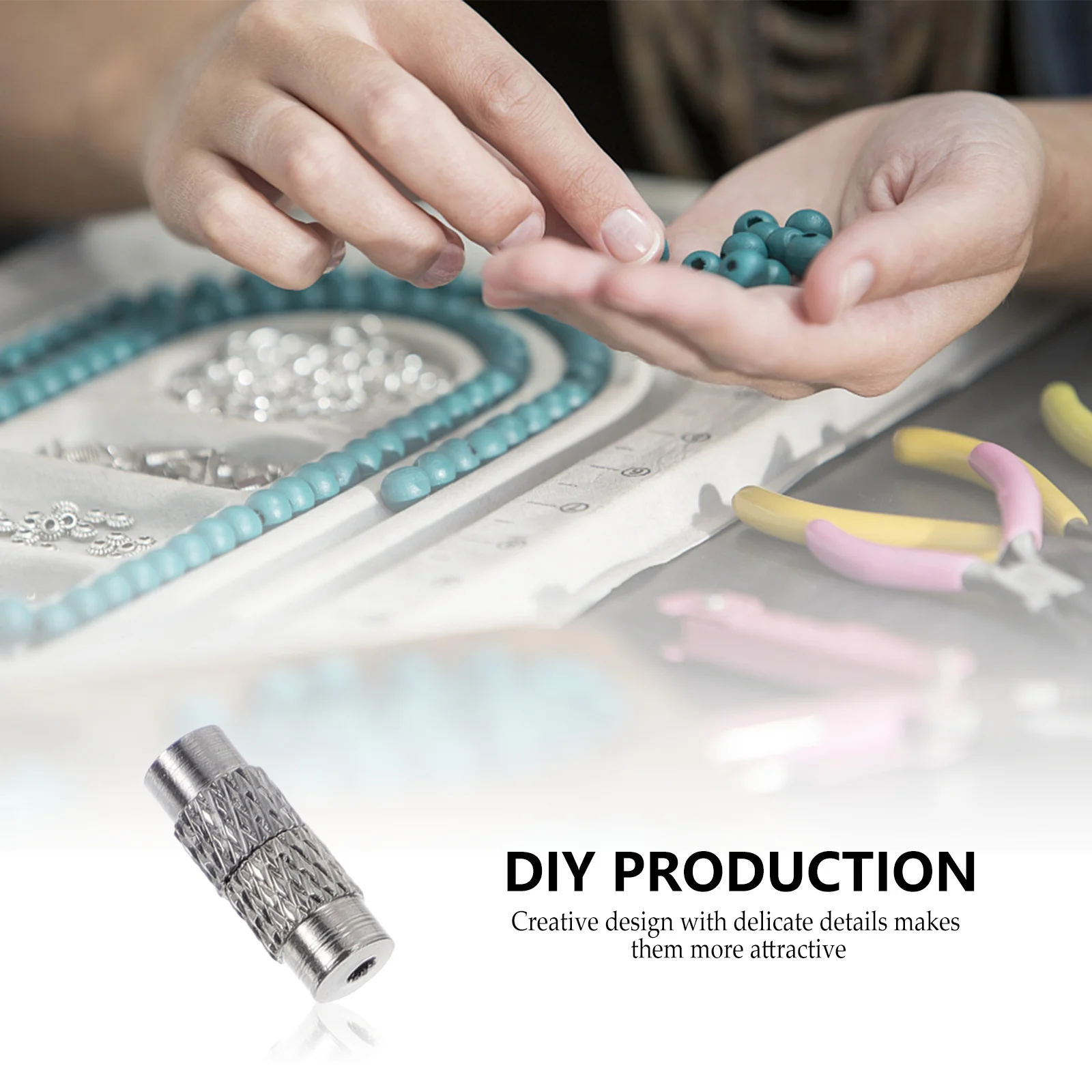 50Pcs DIY Jewelry Screw Clasp Copper Barrel Closure End Cap for Bracelet Necklace Cord Connector Craft Tool Accessory Components
50Pcs DIY Jewelry Screw Clasp Copper Barrel Closure End Cap for Bracelet Necklace Cord Connector Craft Tool Accessory Components