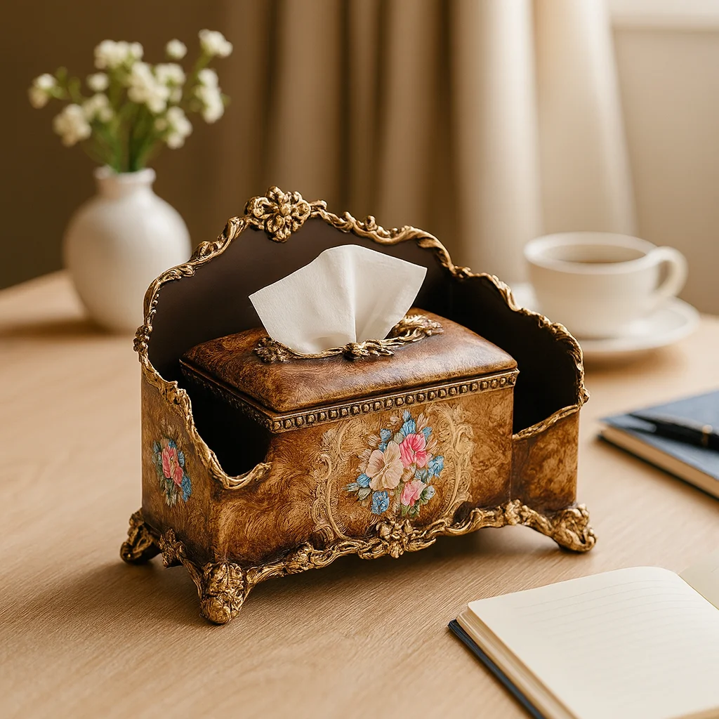 American Vintage Ceramic Tissue Box, Creative Tea Table Decor, Kitchen or Living Room Use, 1300°C High-Temperature Fired
American Vintage Ceramic Tissue Box, Creative Tea Table Decor, Kitchen or Living Room Use, 1300°C High-Temperature Fired