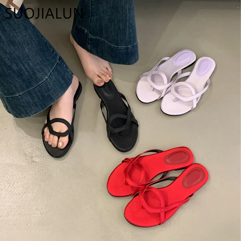 SUOJIALUN 2025 Summer New Brand Women Slipper Fashion Narrow Band Ladies Casual Slides Outdoor Dress Flat Heel Vacation Sandal
SUOJIALUN 2025 Summer New Brand Women Slipper Fashion Narrow Band Ladies Casual Slides Outdoor Dress Flat Heel Vacation Sandal