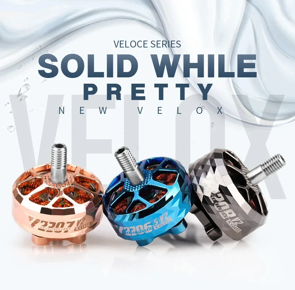 T-Motor Новый VELOX VELOCE V2208 V2 1750KV/1950KV/2450KV 4-6S Бесщеточный двигатель с валом из титанового сплава 4 мм 5-дюймовый пропеллер FPV Drone
T-Motor Новый VELOX VELOCE V2208 V2 1750KV/1950KV/2450KV 4-6S Бесщеточный двигатель с валом из титанового сплава 4 мм 5-дюймовый пропеллер FPV Drone