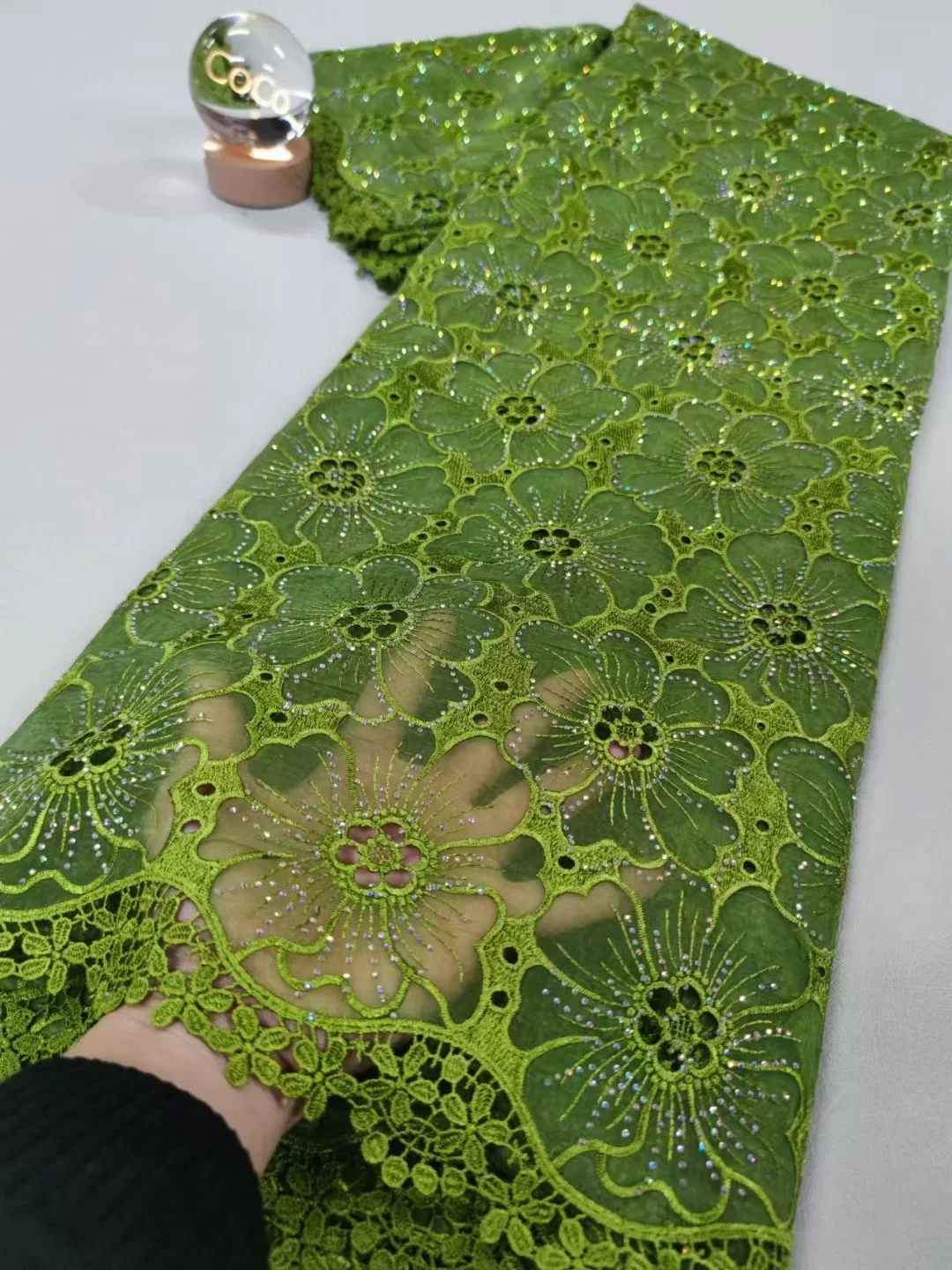 African Organza Lace Fabric 2025 High Quality Stones Lace Material French Cotton Lace Fabrics for Wedding Dress Sewing 5Y Q242-1
African Organza Lace Fabric 2025 High Quality Stones Lace Material French Cotton Lace Fabrics for Wedding Dress Sewing 5Y Q242-1