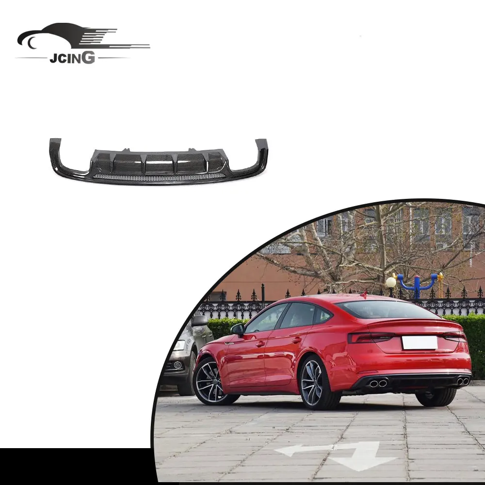 Высококачественный диффузор заднего бампера из углеродного волокна для Audi A5 Quattro S Line S5 Sportback 2D 4-дверный 17-19
Высококачественный диффузор заднего бампера из углеродного волокна для Audi A5 Quattro S Line S5 Sportback 2D 4-дверный 17-19