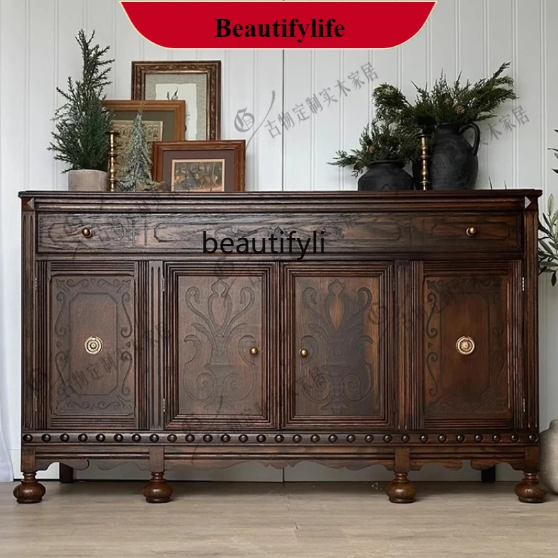 G1218 Neoclassical Sideboard/French Retro Solid Wood Large Capacity Entryway/Storage/Storage Chest 
G1218 Neoclassical Sideboard/French Retro Solid Wood Large Capacity Entryway/Storage/Storage Chest