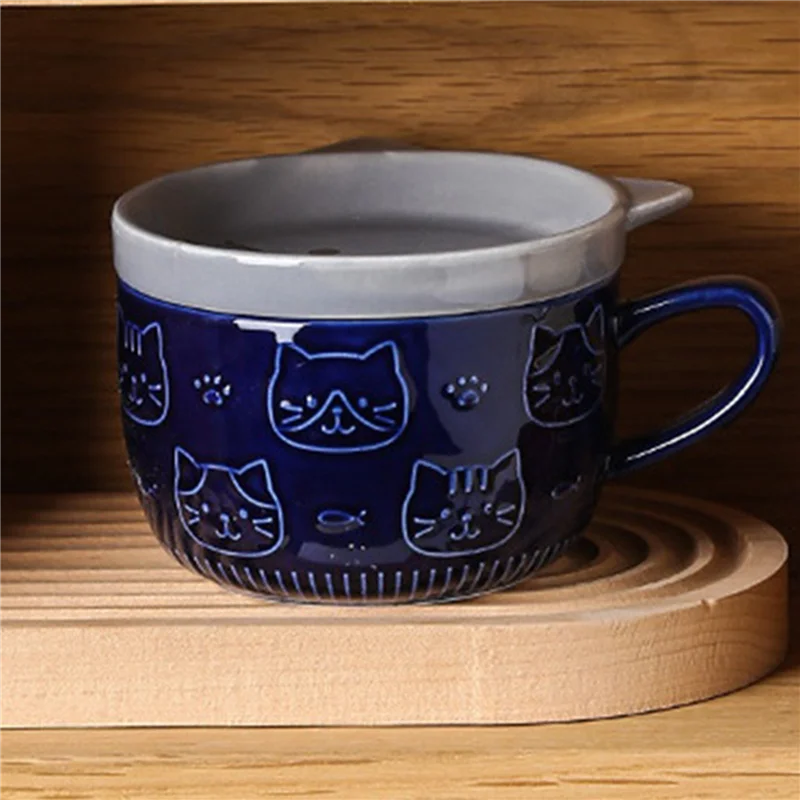SOFT-2X Creative Coffee Mugs With Lid Cute Cat Porcelain Cup Family Breakfast Milk Juice Cup Beverage(Blue)
SOFT-2X Creative Coffee Mugs With Lid Cute Cat Porcelain Cup Family Breakfast Milk Juice Cup Beverage(Blue)