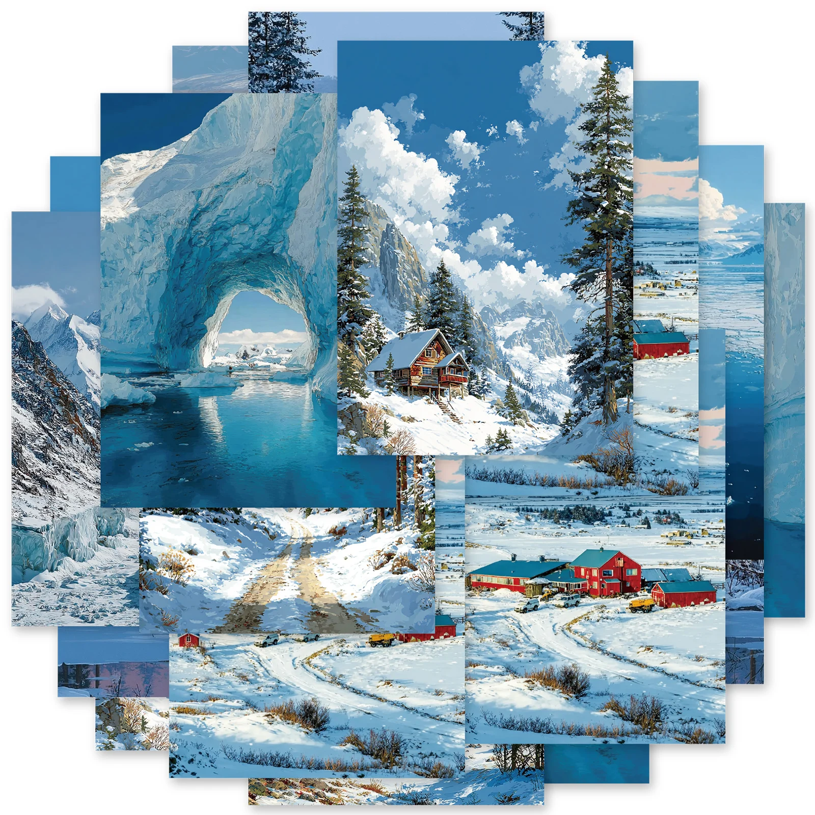 Etori Life Snowy Ice Fields Winter Snow Scenery Suitable for Decoration Scrapbooking Supplies, Photo Albums, Children's Gift Paper Bags, Wallpaper, Artwork, Toy Stickers, Die-Cut Crafts
Etori Life Snowy Ice Fields Winter Snow Scenery Suitable for Decoration Scrapbooking Supplies, Photo Albums, Children's Gift Paper Bags, Wallpaper, Artwork, Toy Stickers, Die-Cut Crafts