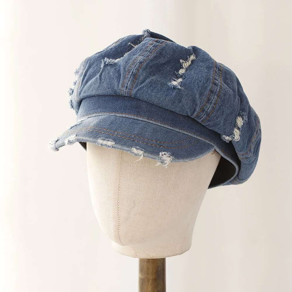 Octagonal Cap Denim Women Hat Newsboy Vintage Distressed Streetwear Accessory For Outdoor Spring Autumn Casual Travel
Octagonal Cap Denim Women Hat Newsboy Vintage Distressed Streetwear Accessory For Outdoor Spring Autumn Casual Travel