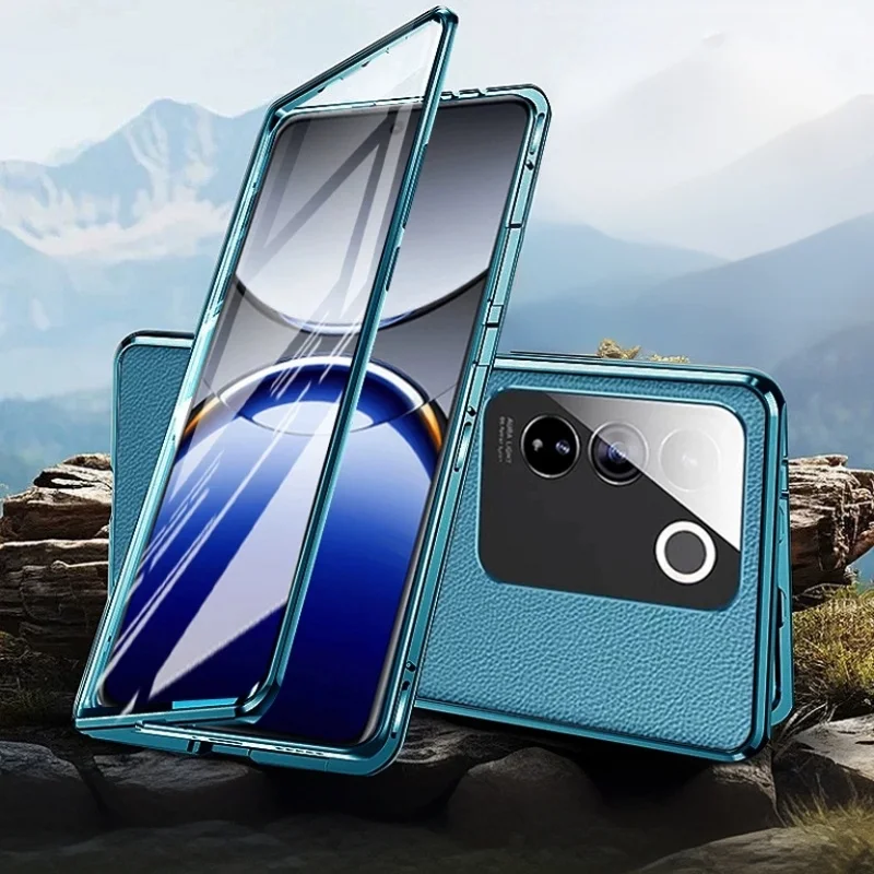For vivo V70 Elite V30 V29 Lite V40 V27 Pro 5G Leather Back Full Protection Phone Case Tempered Glass Cover Metal Magnetic Cases
For vivo V70 Elite V30 V29 Lite V40 V27 Pro 5G Leather Back Full Protection Phone Case Tempered Glass Cover Metal Magnetic Cases