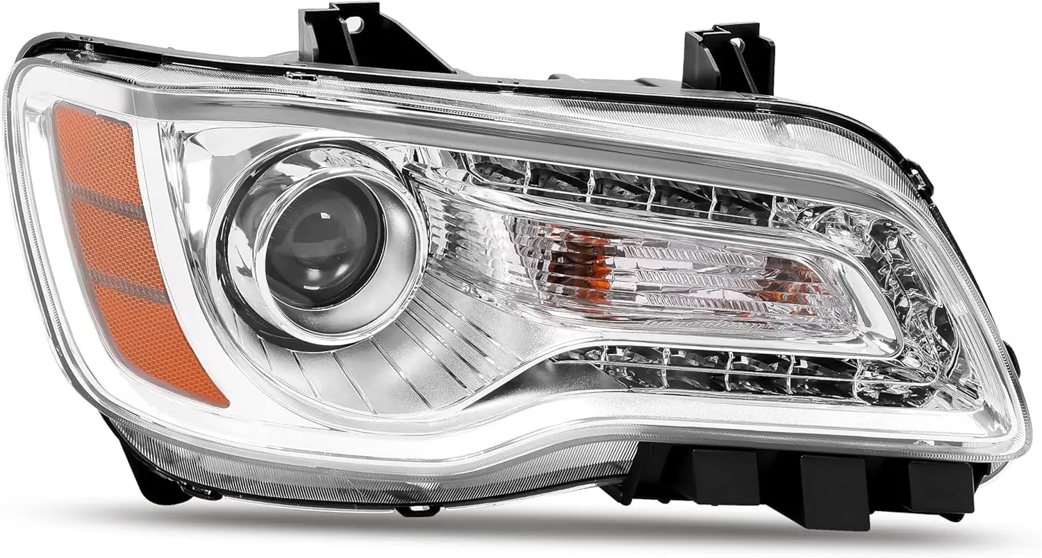 Галогенная фара в сборе, совместимая с Chrysler 300 DRL 2011-2023, хромированным корпусом и янтарным отражателем, правая пассажирская сторона (куля)
Галогенная фара в сборе, совместимая с Chrysler 300 DRL 2011-2023, хромированным корпусом и янтарным отражателем, правая пассажирская сторона (куля)