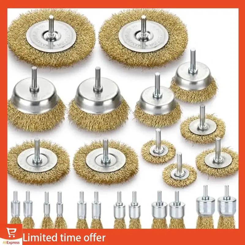 Fresh Wire Wheel For Drill-24Pack Brass Wire Wheel Cup Brush And End Brush,Wire Brush Drill Attachments,Wire Brush For Drill
Fresh Wire Wheel For Drill-24Pack Brass Wire Wheel Cup Brush And End Brush,Wire Brush Drill Attachments,Wire Brush For Drill