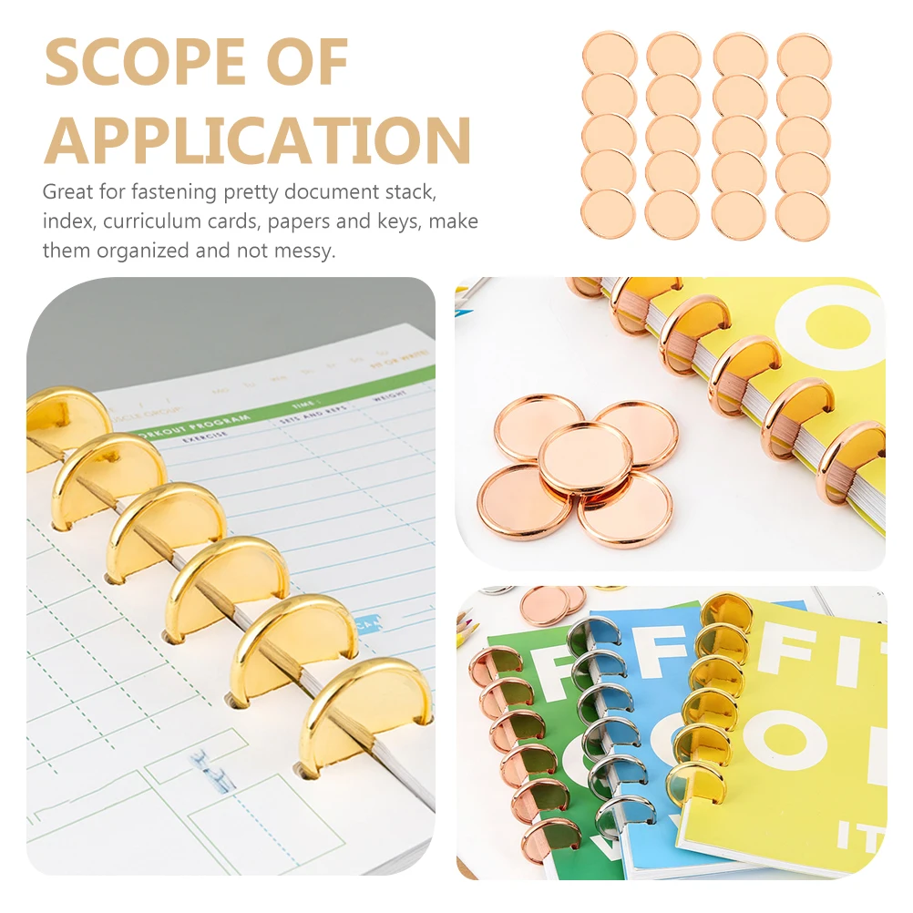 20pcs Binding Discs Loose Leaf Buckle Rings Smooth Bright Mushroom Hole Compatible Document Organizer Accessories
20pcs Binding Discs Loose Leaf Buckle Rings Smooth Bright Mushroom Hole Compatible Document Organizer Accessories