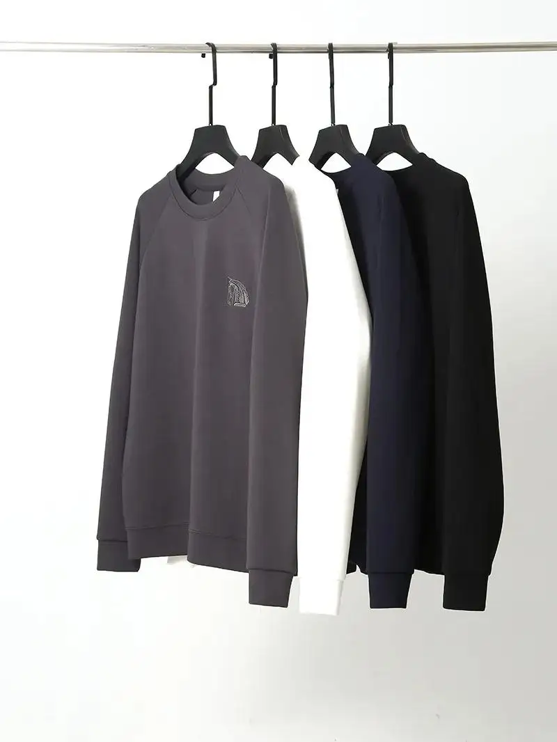 New Air Cotton Embroidered Fashion Long Sleeve round Neck Sweatshirt Men's Spring Autumn Loose Casual Base Shirt
New Air Cotton Embroidered Fashion Long Sleeve round Neck Sweatshirt Men's Spring Autumn Loose Casual Base Shirt