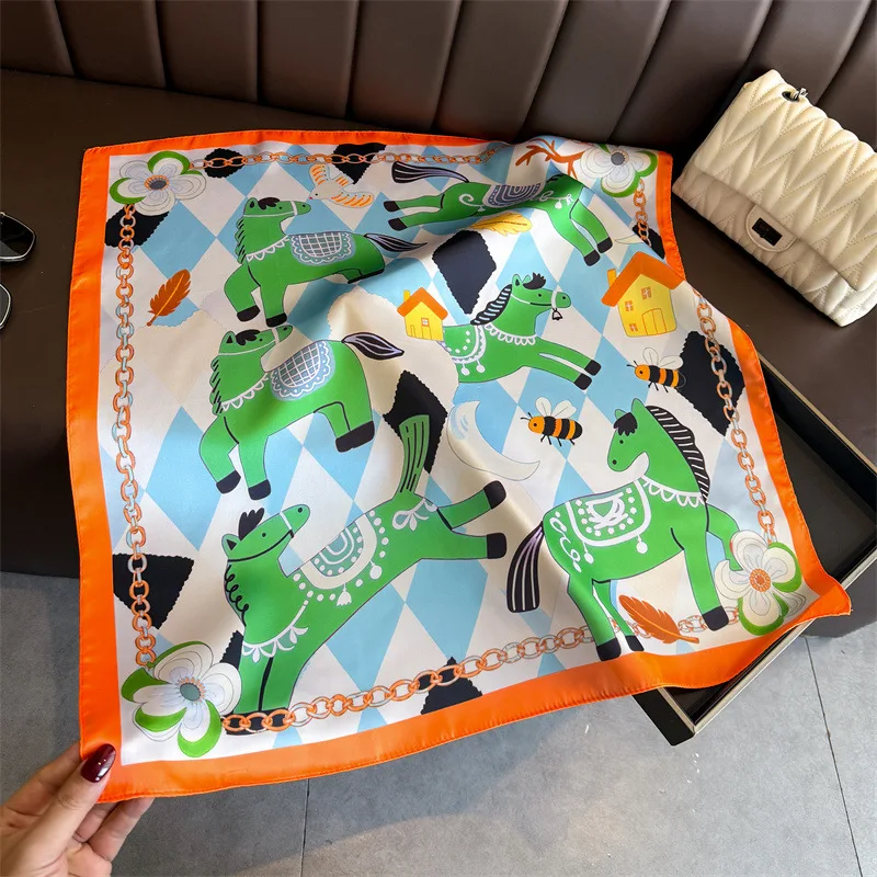 Fashion Horse Print Silk Scarf Women Soft Satin Neckerchief Female Hair Bands Elegant Ladies Bag Ribbon Headband Bandana Shawl
Fashion Horse Print Silk Scarf Women Soft Satin Neckerchief Female Hair Bands Elegant Ladies Bag Ribbon Headband Bandana Shawl