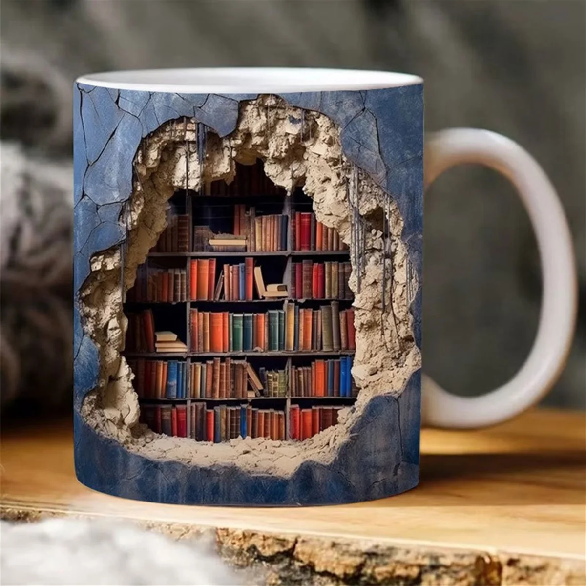 3D Bookshelf Mug a Library Shelf Cup, Space Design Multi-Purpose Ceramic Mug, Mug,A
3D Bookshelf Mug a Library Shelf Cup, Space Design Multi-Purpose Ceramic Mug, Mug,A