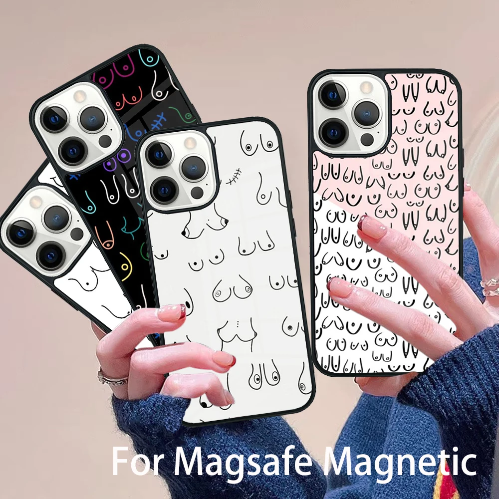 Female Girl Boobs Phone Case Magesafe Magnetic Wireless Charge Cover For IPhone 16 11 12 13 14 15 Pro Max Plus Mini
Female Girl Boobs Phone Case Magesafe Magnetic Wireless Charge Cover For IPhone 16 11 12 13 14 15 Pro Max Plus Mini