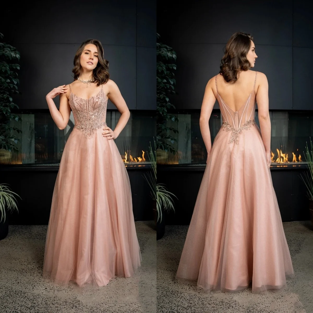 Elegant Dusty Pink Prom Gowns for Party A Line O Neck Formal Vestidos de Novia Lace Appliqued Customized Gala Robes
Elegant Dusty Pink Prom Gowns for Party A Line O Neck Formal Vestidos de Novia Lace Appliqued Customized Gala Robes