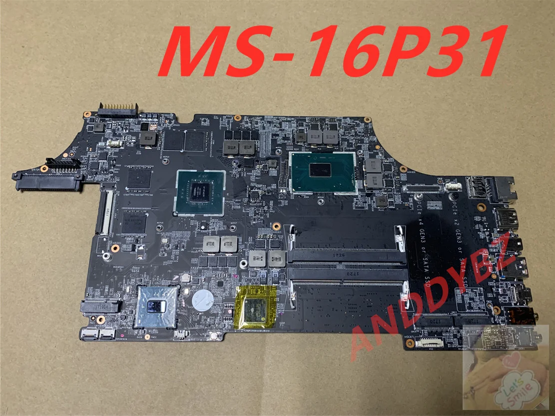 Used MS-16P31 VER 1.0 Original For MSI GE73 GE73VR GE63 GE63VR GP63 GP73 Mainboard Laptop Repair MS-16P3 MS-17C3 TESED OK
Used MS-16P31 VER 1.0 Original For MSI GE73 GE73VR GE63 GE63VR GP63 GP73 Mainboard Laptop Repair MS-16P3 MS-17C3 TESED OK