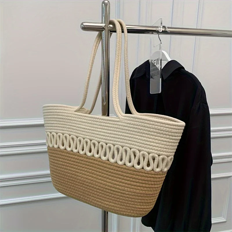 Knitting Kits Fabric Khaki Beach Bag, Large Capacity Handmade Straw Summer Holiday Leisure Bag, Women Bags Shopping Bags
Knitting Kits Fabric Khaki Beach Bag, Large Capacity Handmade Straw Summer Holiday Leisure Bag, Women Bags Shopping Bags