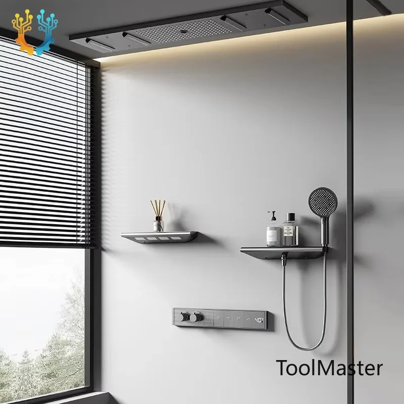 【2026】High-end Concealed Shower System Full Copper Design,Thermostatic Control,Embedded Rainfall Shower Head And Waterfall Featu
【2026】High-end Concealed Shower System Full Copper Design,Thermostatic Control,Embedded Rainfall Shower Head And Waterfall Featu