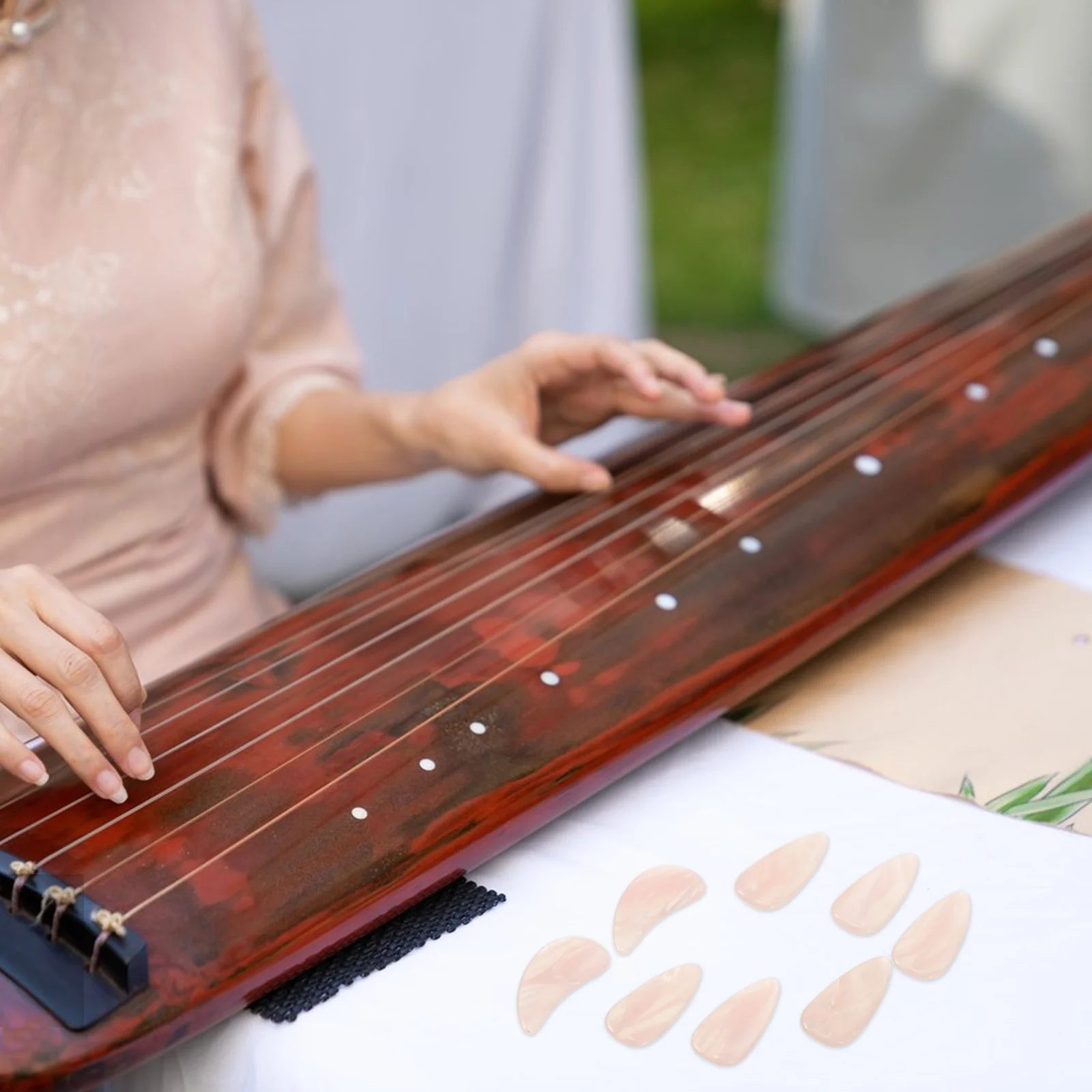 8 Pcs Guzheng Nails Cover Protectors Zither Musical Instrument Finger Picks for Musicians Banjo Child
8 Pcs Guzheng Nails Cover Protectors Zither Musical Instrument Finger Picks for Musicians Banjo Child