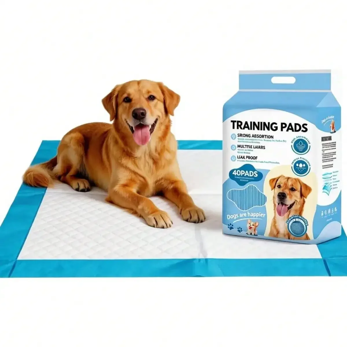 6 Layers Dog Training Pads, Super Absorbent Leak-Proof Puppy Pads, Dog Pee Pads 40 Count 23'x 23', Quick Dry Surface, Perfect Fo
6 Layers Dog Training Pads, Super Absorbent Leak-Proof Puppy Pads, Dog Pee Pads 40 Count 23'x 23', Quick Dry Surface, Perfect Fo