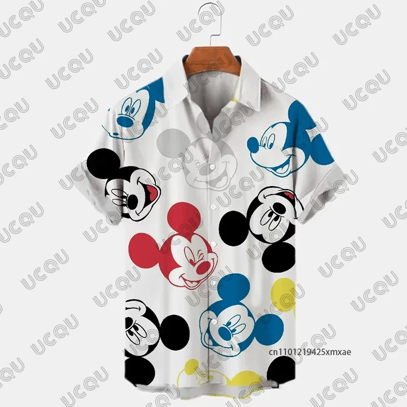 2026 Disney Микки Маус с мультяшным принтом, летняя Гавайская мужская рубашка с короткими рукавами и лацканами, повседневный топ для пляжного отдыха, топ большого размера для детей/взрослых
2026 Disney Микки Маус с мультяшным принтом, летняя Гавайская мужская рубашка с короткими рукавами и лацканами, повседневный топ для пляжного отдыха, топ большого размера для детей/взрослых