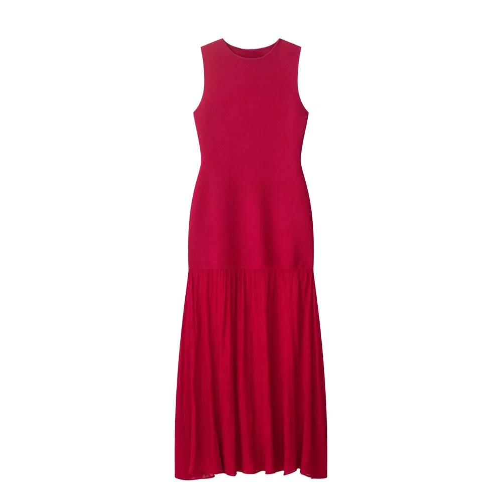 BM&MD&ZA2025round neck sleeveless knitted patchwork design vest dress casual all-match dress summer new women's clothing
BM&MD&ZA2025round neck sleeveless knitted patchwork design vest dress casual all-match dress summer new women's clothing