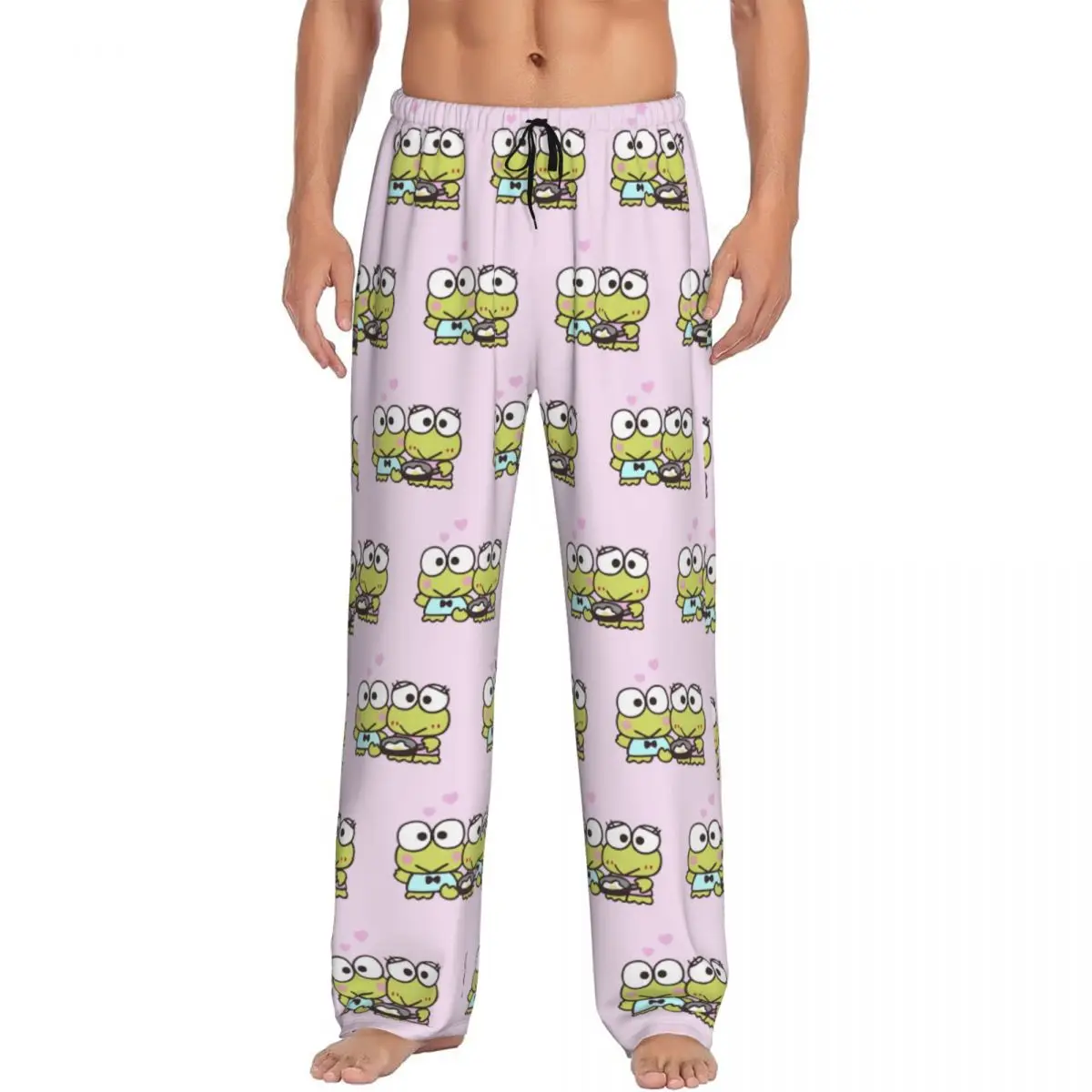 Custom Printed Men's KeroKeroKeroppi Pajama Pants Big Eyes Sleepwear Sleep Lounge Bottoms with Pockets
Custom Printed Men's KeroKeroKeroppi Pajama Pants Big Eyes Sleepwear Sleep Lounge Bottoms with Pockets