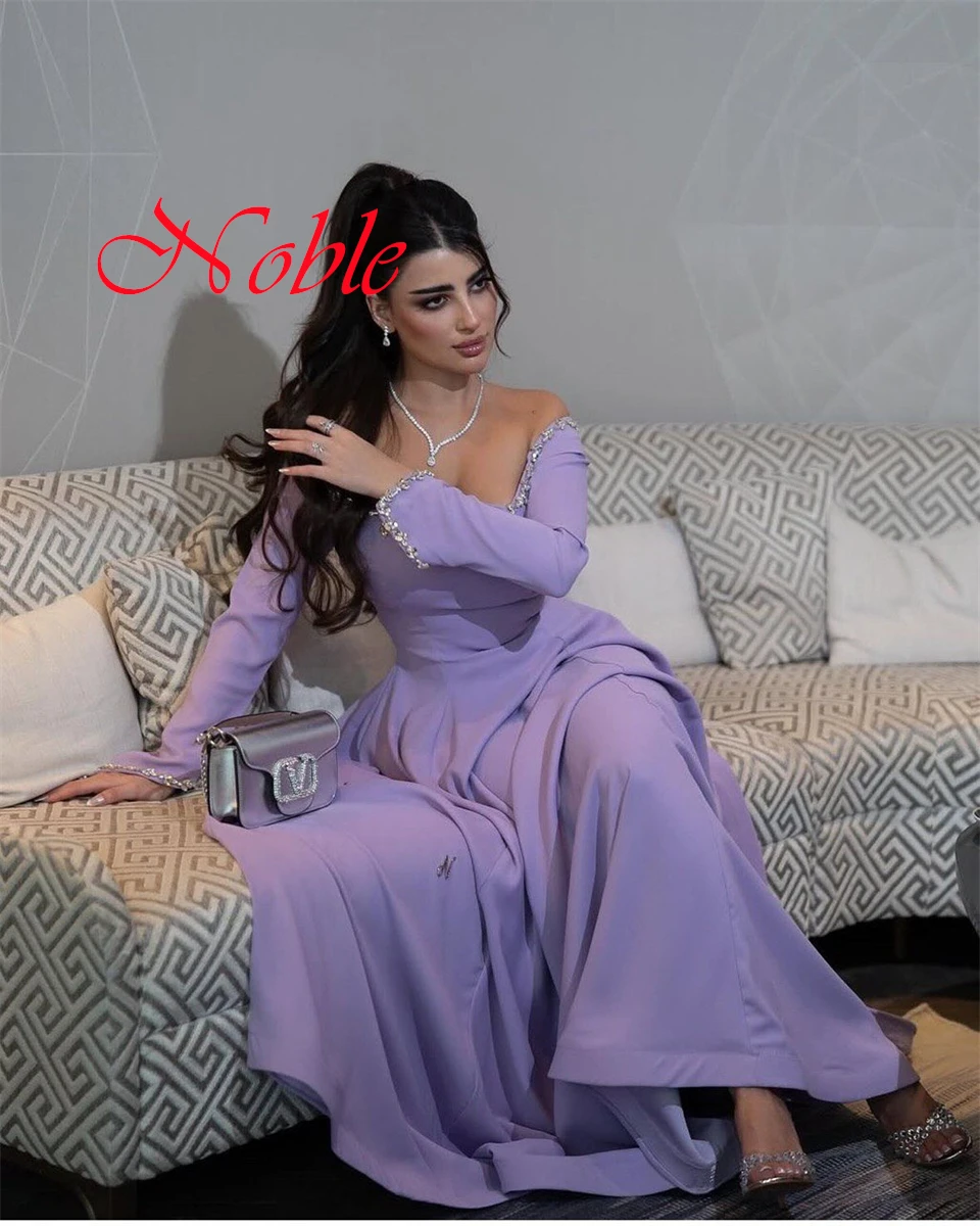 Customized Modern Light Purple Jersey Evening Dress Simple Strapless Off the Shoulder Long Sleeves Zipper Back Homecoming Dress
Customized Modern Light Purple Jersey Evening Dress Simple Strapless Off the Shoulder Long Sleeves Zipper Back Homecoming Dress
