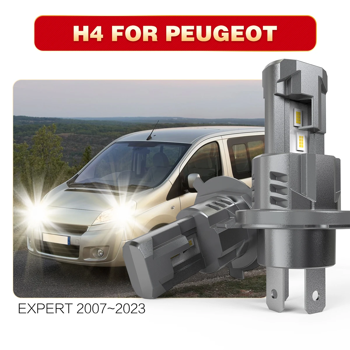 AUHSSAN 2x H4 9003 HB2 Автомобильная светодиодная лампа дальнего ближнего света Canbus 6000K Белая противотуманная фара Диодная лампа для Peugeot Expert 2007 ~ 2023
AUHSSAN 2x H4 9003 HB2 Автомобильная светодиодная лампа дальнего ближнего света Canbus 6000K Белая противотуманная фара Диодная лампа для Peugeot Expert 2007 ~ 2023