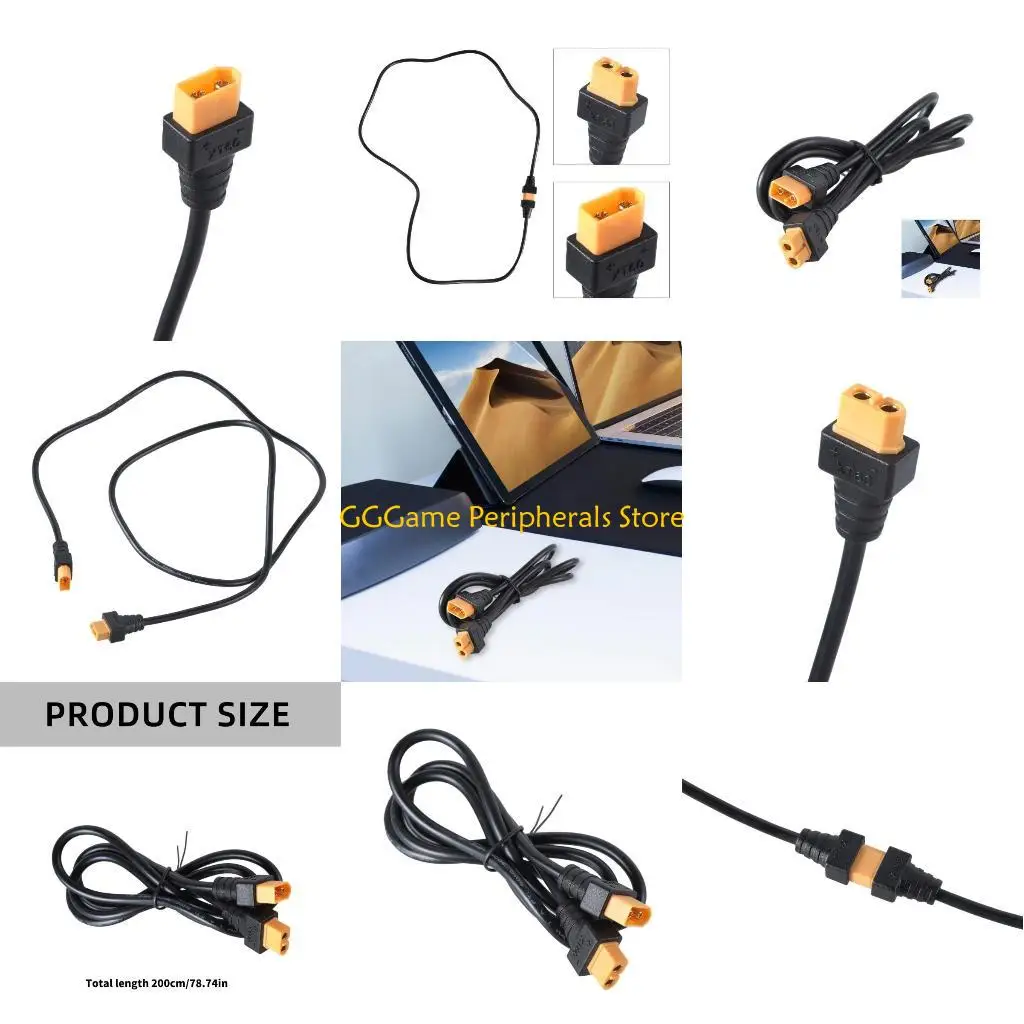 U55B 6.56ft Length XT60 Extension Cord Male to Female Port Connection Cable Line for Solar Panel and UAV Equipment 18AWG
U55B 6.56ft Length XT60 Extension Cord Male to Female Port Connection Cable Line for Solar Panel and UAV Equipment 18AWG