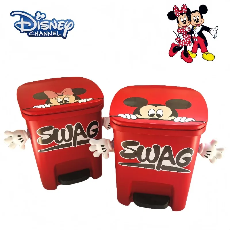 Disney cartoon cute Mickey Mouse DIY sticker trash can creative minimalist living room bathroom pedal with lid large capacity
Disney cartoon cute Mickey Mouse DIY sticker trash can creative minimalist living room bathroom pedal with lid large capacity