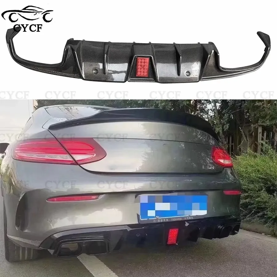 For Mercedes Benz C Class Two-door car W205 Carbon Fiber Rear Diffuser Rear Bumper Splitter Lip Diffuser Cover Trim body kit
For Mercedes Benz C Class Two-door car W205 Carbon Fiber Rear Diffuser Rear Bumper Splitter Lip Diffuser Cover Trim body kit