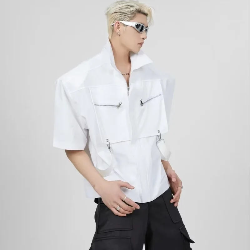 Fashionable urban loose style simple and lazy lapel men's Japanese shirt, versatile for daily use, trendy five quarter sleeves
Fashionable urban loose style simple and lazy lapel men's Japanese shirt, versatile for daily use, trendy five quarter sleeves