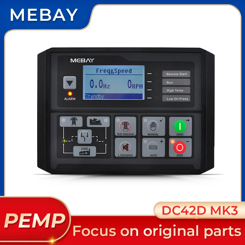 MEBAY DC42D DC42DR MK3 Genuine Generator set Controller Module Genset Parameters Monitoring
MEBAY DC42D DC42DR MK3 Genuine Generator set Controller Module Genset Parameters Monitoring