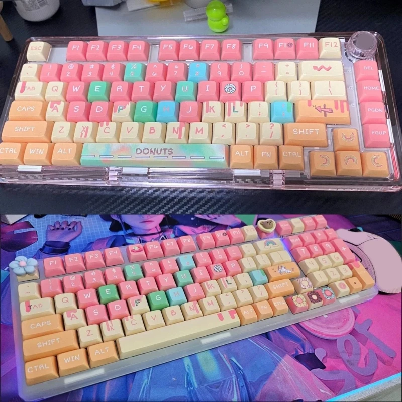 127PCS XDA Lovely Color Theme PBT Keycaps for Mechanical Keyboards For Gaming and Office Workstations
127PCS XDA Lovely Color Theme PBT Keycaps for Mechanical Keyboards For Gaming and Office Workstations