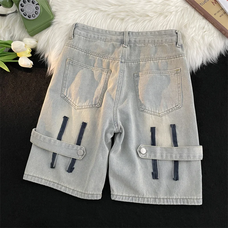 Summer Thin Five-Seven Split Men's Shorts Casual High-Waisted Jeans Shorts Youth Trendy Loose Straight Leg Water-Washed Finish
Summer Thin Five-Seven Split Men's Shorts Casual High-Waisted Jeans Shorts Youth Trendy Loose Straight Leg Water-Washed Finish