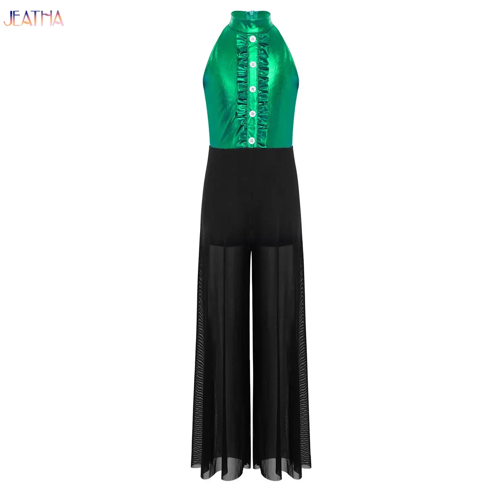 Children's Rhythmic Gymnastics Bodysuit Figure Skating Jumpsuit for Girl Ballet Dance Romper Performance Practice Wide-Leg Pants
Children's Rhythmic Gymnastics Bodysuit Figure Skating Jumpsuit for Girl Ballet Dance Romper Performance Practice Wide-Leg Pants