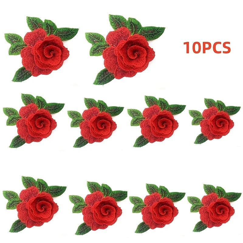 10PCS 3D rose embroidery fabric accessories for DIY projects and repairs
10PCS 3D rose embroidery fabric accessories for DIY projects and repairs