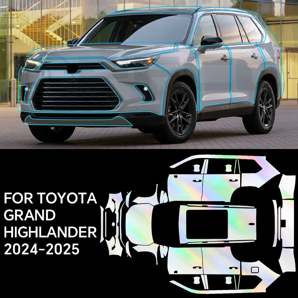 Custom For Toyota Grand Highlander 2024 TPU 8.5mil Film Paint Protection Film Pre-cut Anti-Scratch Transparent Car Accessories
Custom For Toyota Grand Highlander 2024 TPU 8.5mil Film Paint Protection Film Pre-cut Anti-Scratch Transparent Car Accessories