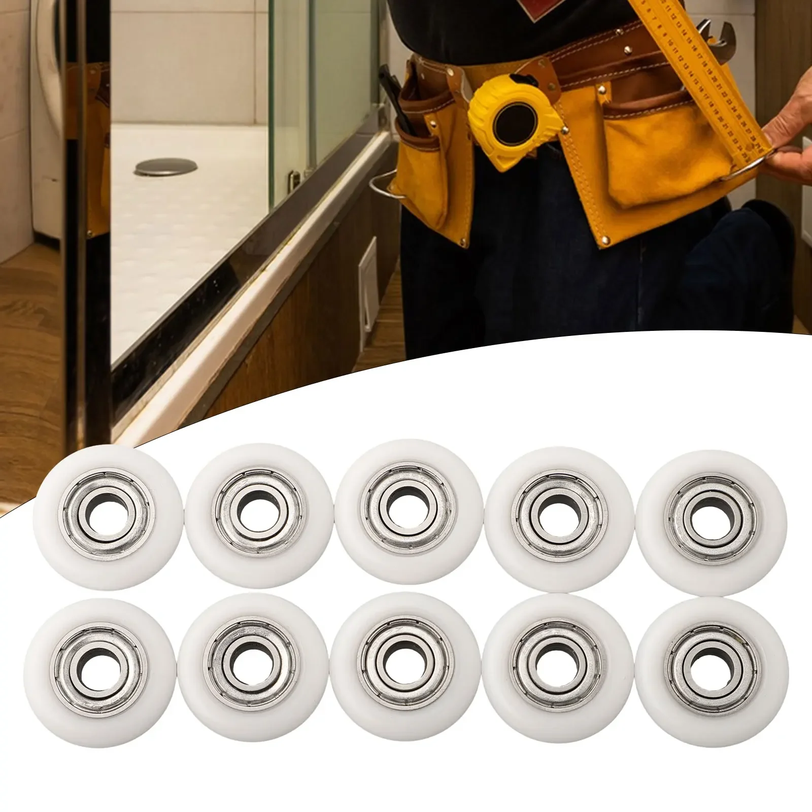 10Pcs Shower Cabin Rollers Replacement Runner Wheels 19/23/25mm Wheels Diameter 6mm Hole For Shower-Cabin Enclosures Replacement
10Pcs Shower Cabin Rollers Replacement Runner Wheels 19/23/25mm Wheels Diameter 6mm Hole For Shower-Cabin Enclosures Replacement