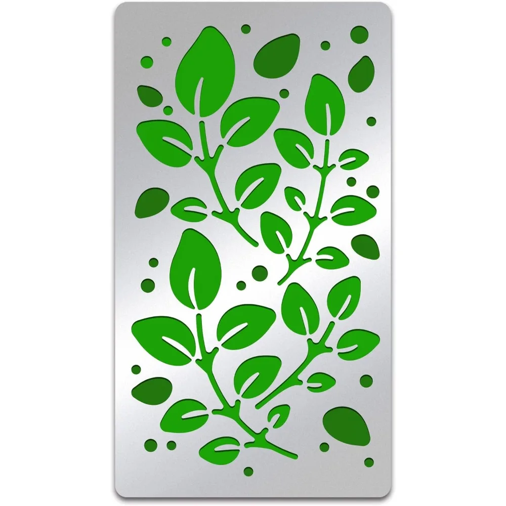Leaf Painting Stencils 7x4 Inch Metal Leaves Drawing Template Tree Branches Stainless Steel Paint Stencils for Wood Journal
Leaf Painting Stencils 7x4 Inch Metal Leaves Drawing Template Tree Branches Stainless Steel Paint Stencils for Wood Journal