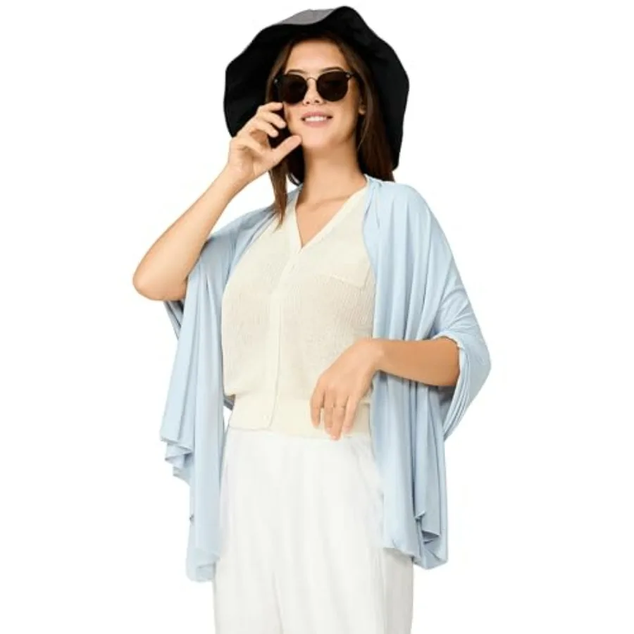 VENVSBEE UPF 50+ Shawl Wraps for Women Soft Silky Cooling UV Protection Beach Swim Cover Up Travel Scarf 69x32in
VENVSBEE UPF 50+ Shawl Wraps for Women Soft Silky Cooling UV Protection Beach Swim Cover Up Travel Scarf 69x32in