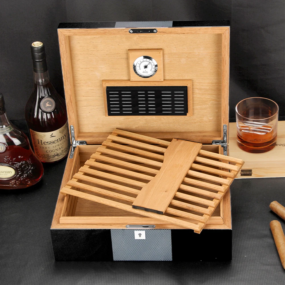 GALINER Хьюмидор из кедрового дерева Коробка для сигар с гигрометром Увлажнитель для хранения сигар Хьюмидор Коробка
GALINER Хьюмидор из кедрового дерева Коробка для сигар с гигрометром Увлажнитель для хранения сигар Хьюмидор Коробка