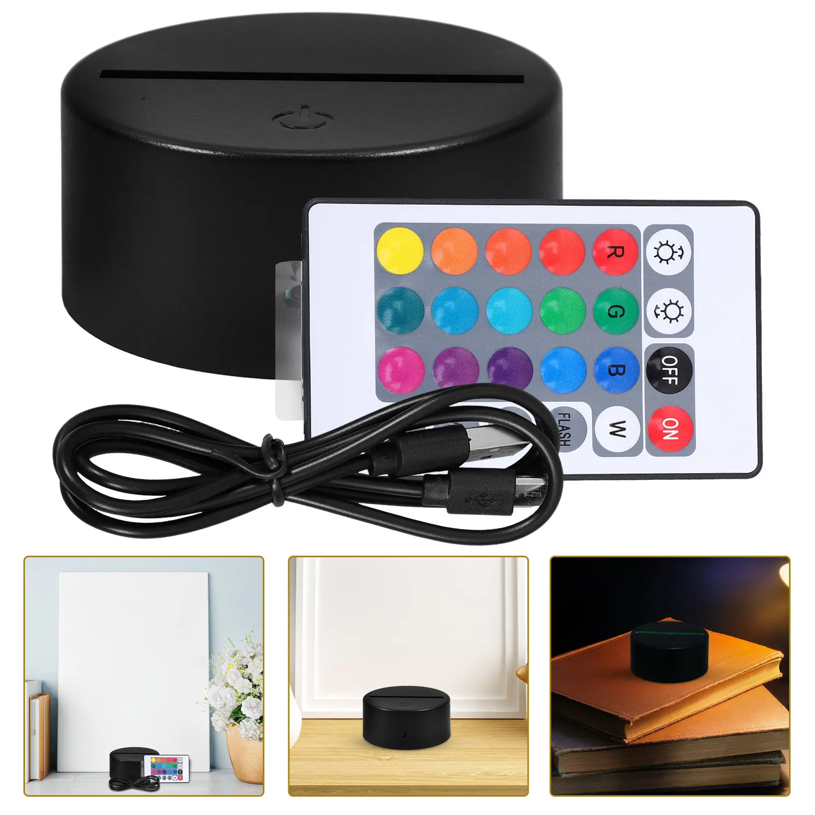Sleek Touch LED Lamp Base USB Charging Stand Colorful Light Display Base for Acrylic Board Stylish Design LED Display Stand
Sleek Touch LED Lamp Base USB Charging Stand Colorful Light Display Base for Acrylic Board Stylish Design LED Display Stand
