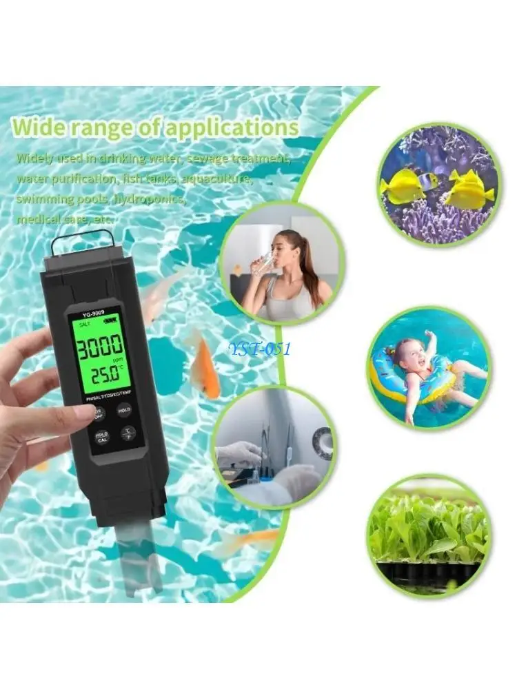 E15A Digital Meter Water Quality Tester with Backlit Pen Type Meter
E15A Digital Meter Water Quality Tester with Backlit Pen Type Meter