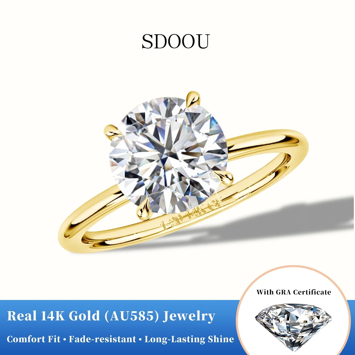 Сертифицированное SDOOU GRA кольцо с четырьмя крапанами и круглым муассанитом 1-3 карата, из стерлингового серебра 925 пробы, для женщин, свадебное, роскошное ювелирное изделие
Сертифицированное SDOOU GRA кольцо с четырьмя крапанами и круглым муассанитом 1-3 карата, из стерлингового серебра 925 пробы, для женщин, свадебное, роскошное ювелирное изделие