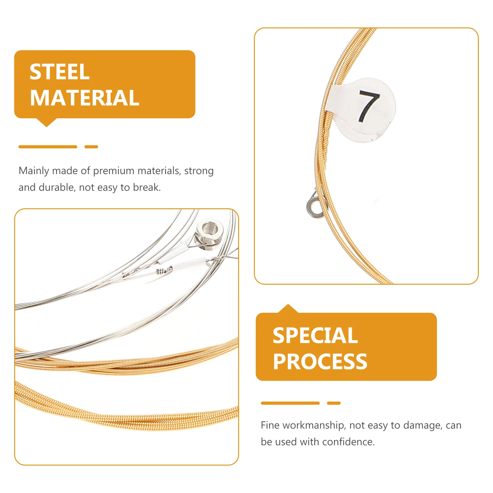 7pcs Lyre Strings Replacement Kit Durable Steel Strings For Harp Full Set Musical Instrument Accessories Lyre String
7pcs Lyre Strings Replacement Kit Durable Steel Strings For Harp Full Set Musical Instrument Accessories Lyre String