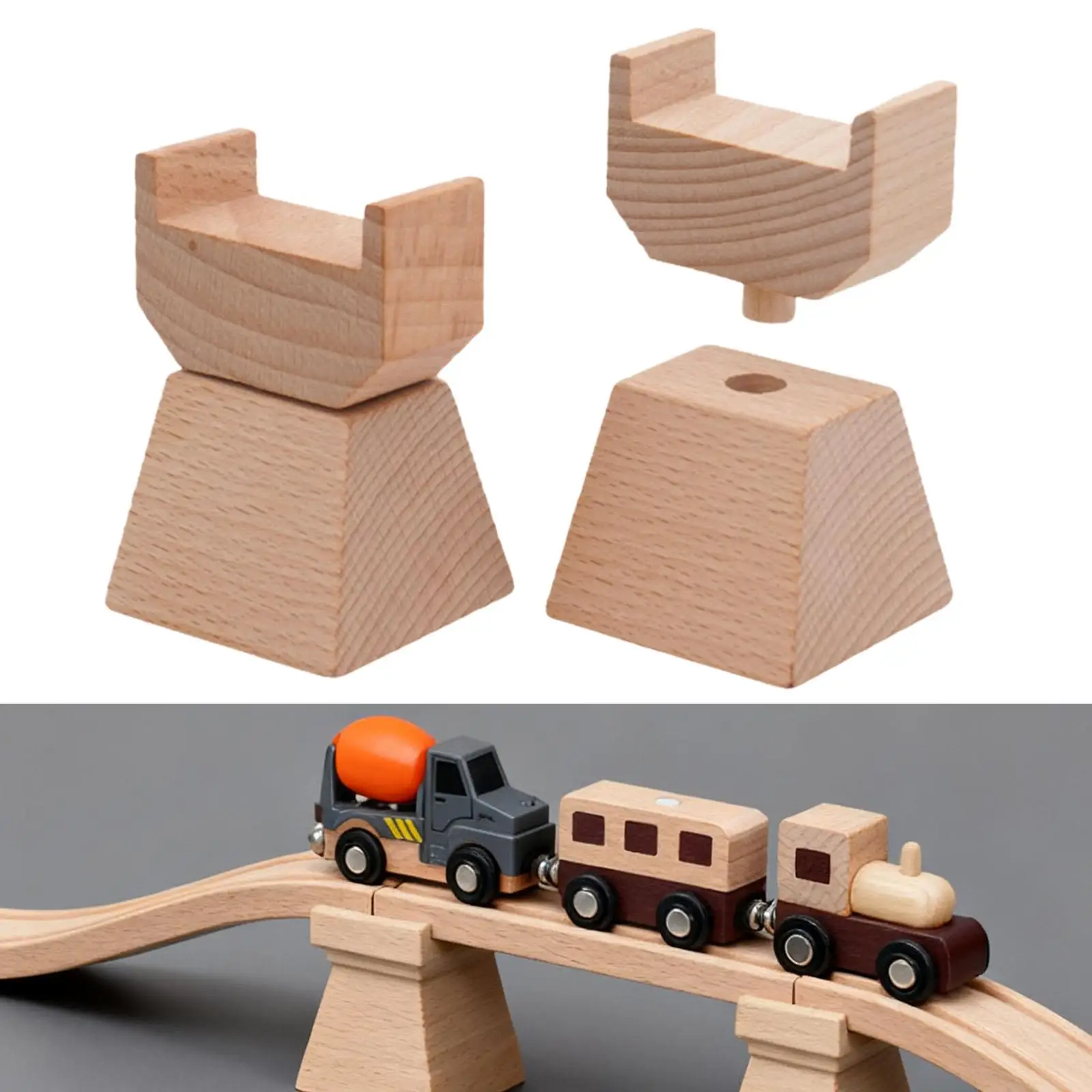 2x Train Track Risers Rotatable Railway Build Accessories Early Learning
2x Train Track Risers Rotatable Railway Build Accessories Early Learning