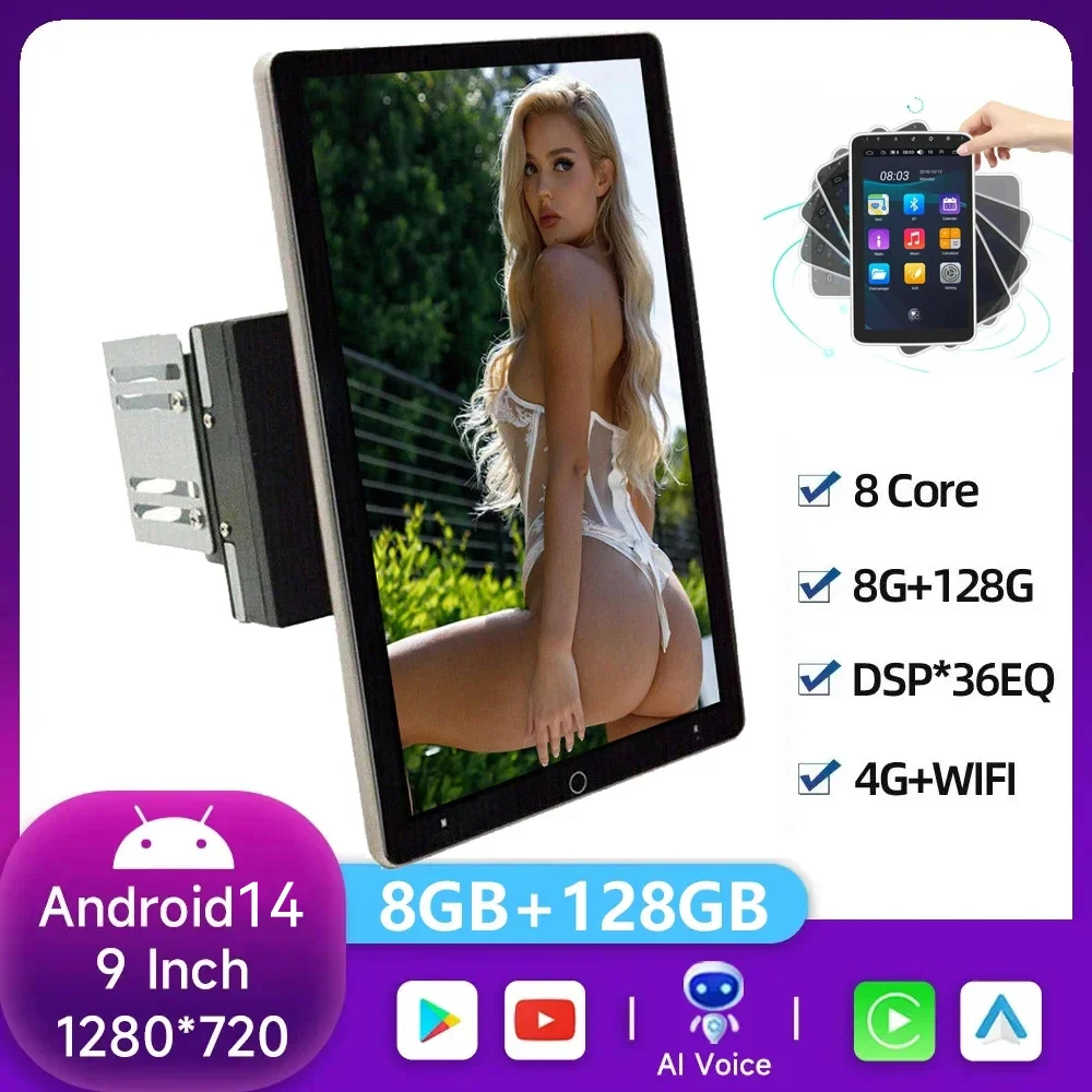 10.1"Multimedia Player Hands-free Bluetooth FM GPS 2 Din Android 14 Stereo Receiver Rotatable Touch Screen Car Radio 4G Carplay
10.1"Multimedia Player Hands-free Bluetooth FM GPS 2 Din Android 14 Stereo Receiver Rotatable Touch Screen Car Radio 4G Carplay